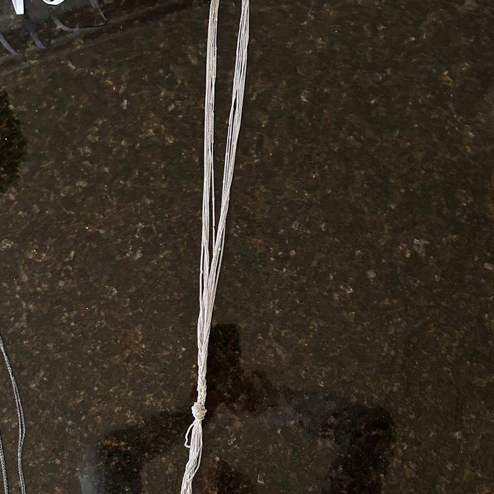 Express Silver Knotted Necklace